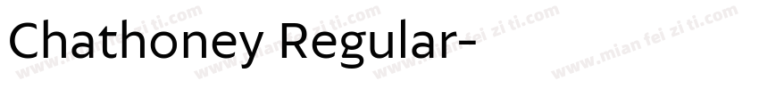 Chathoney Regular字体转换